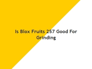 Is Blox Fruits 257 Good for Grinding?