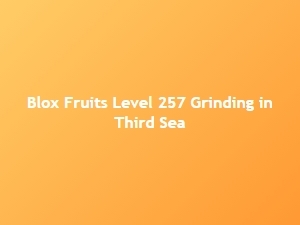 Blox Fruits Level 257 Grinding in the Third Sea